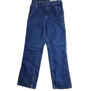 carhartt mens 100% cotton multipocket work jeans straight leg size 30"W x 32"L